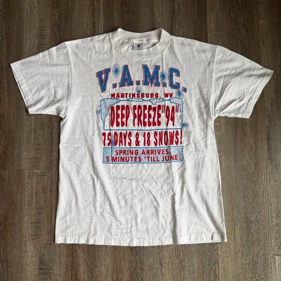 Vintage 90s West Virginia Deep Freeze '94 - size Large single stitch - Picture 1 of 3